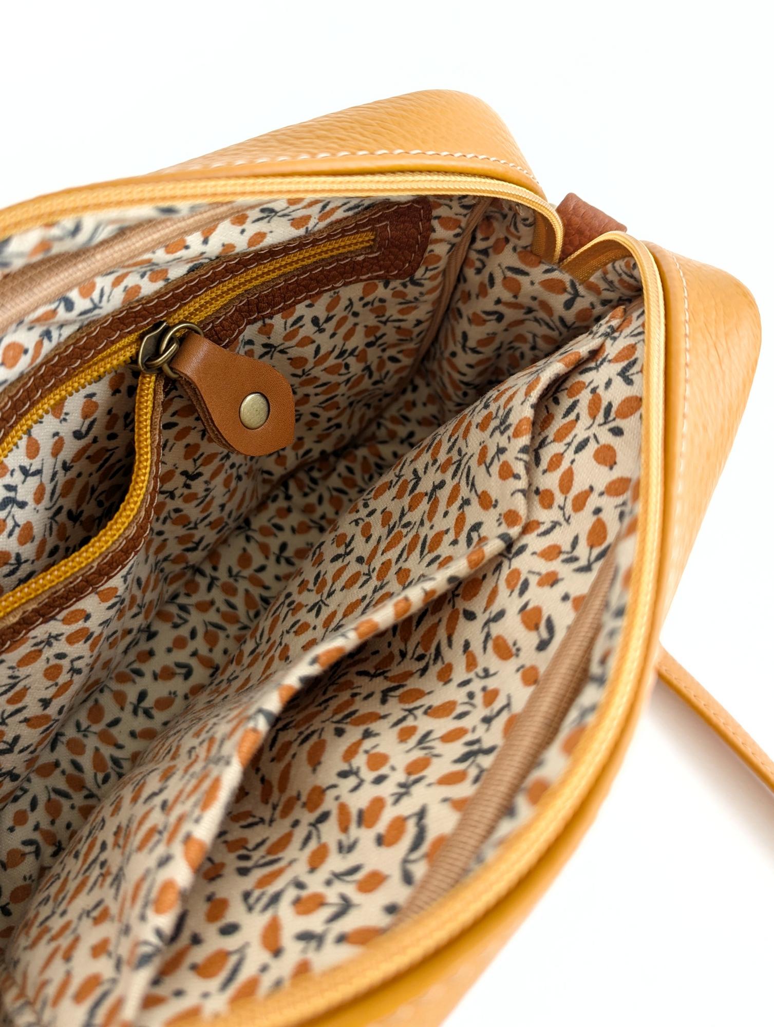 Сумка СЕВИЛЬЯ карамель + тыква + медь