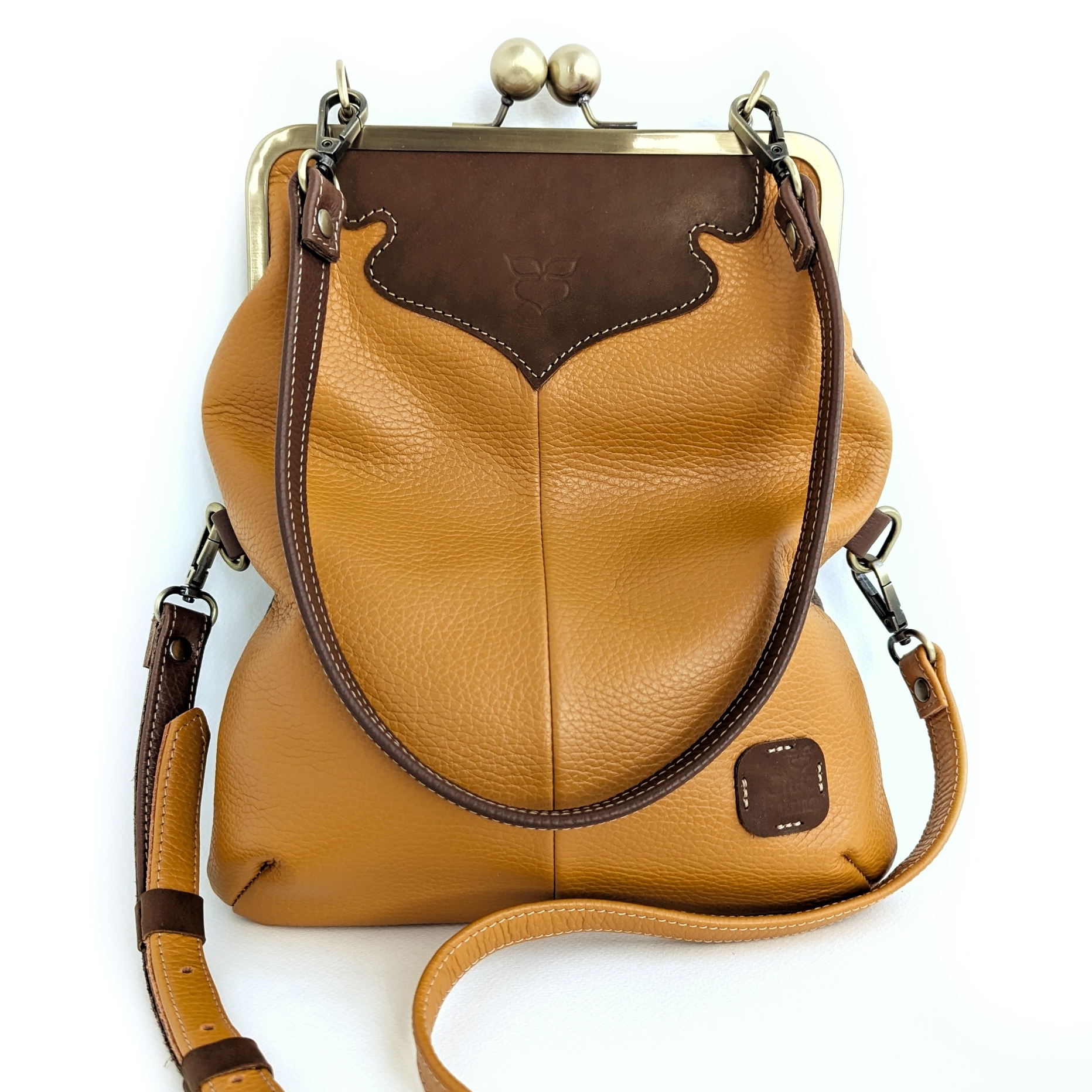 Сумка ДИЖОН тыква + лесной орех + шоколад