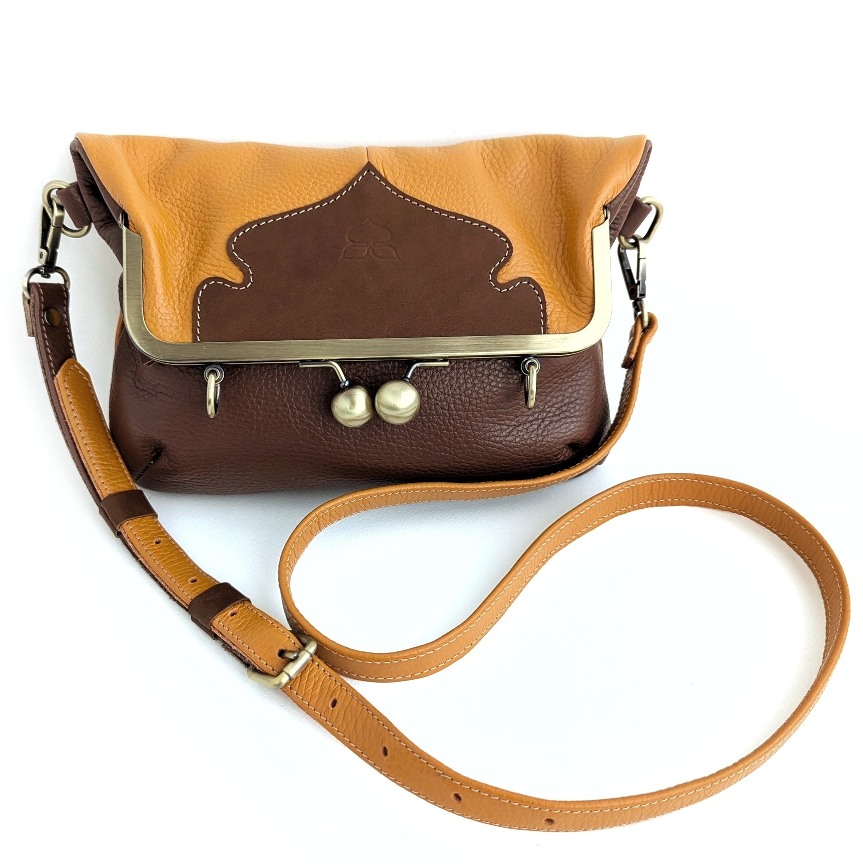 Сумка ДИЖОН тыква + лесной орех + шоколад