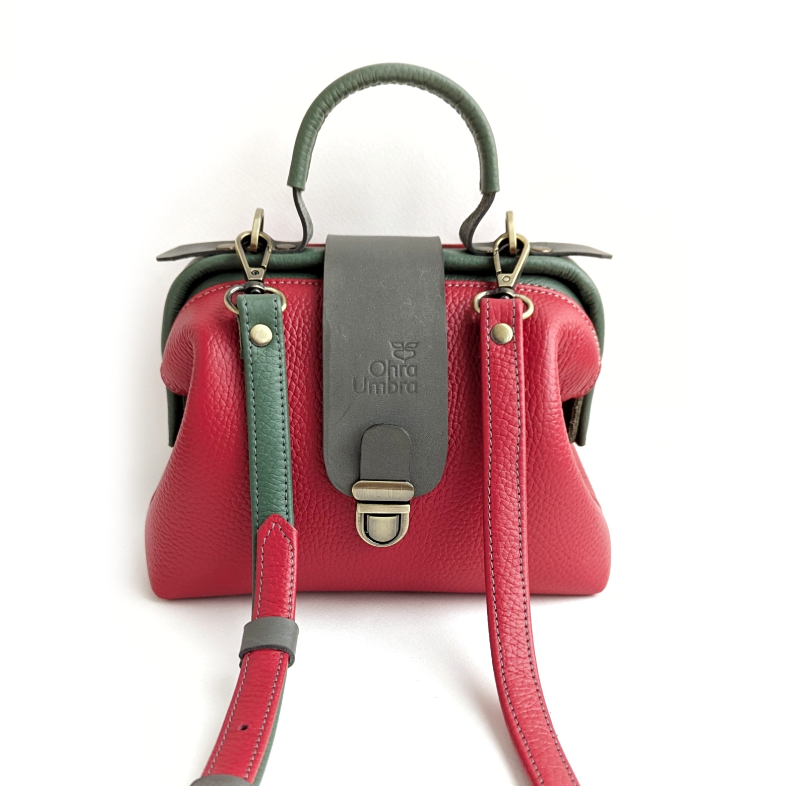 Саквояж ЛИМОЖ томат + нефрит + поребрик