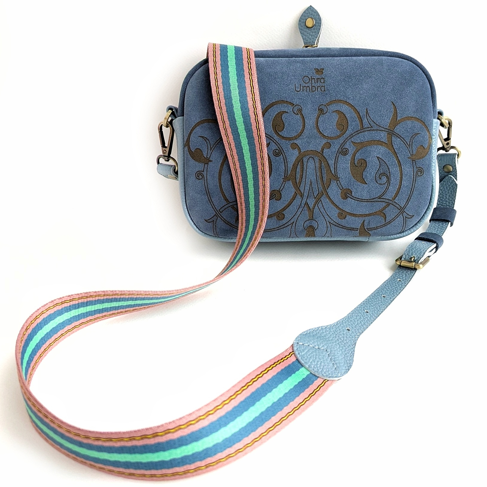 Сумка ФЛОРЕНЦИЯ джинсовый + небесный