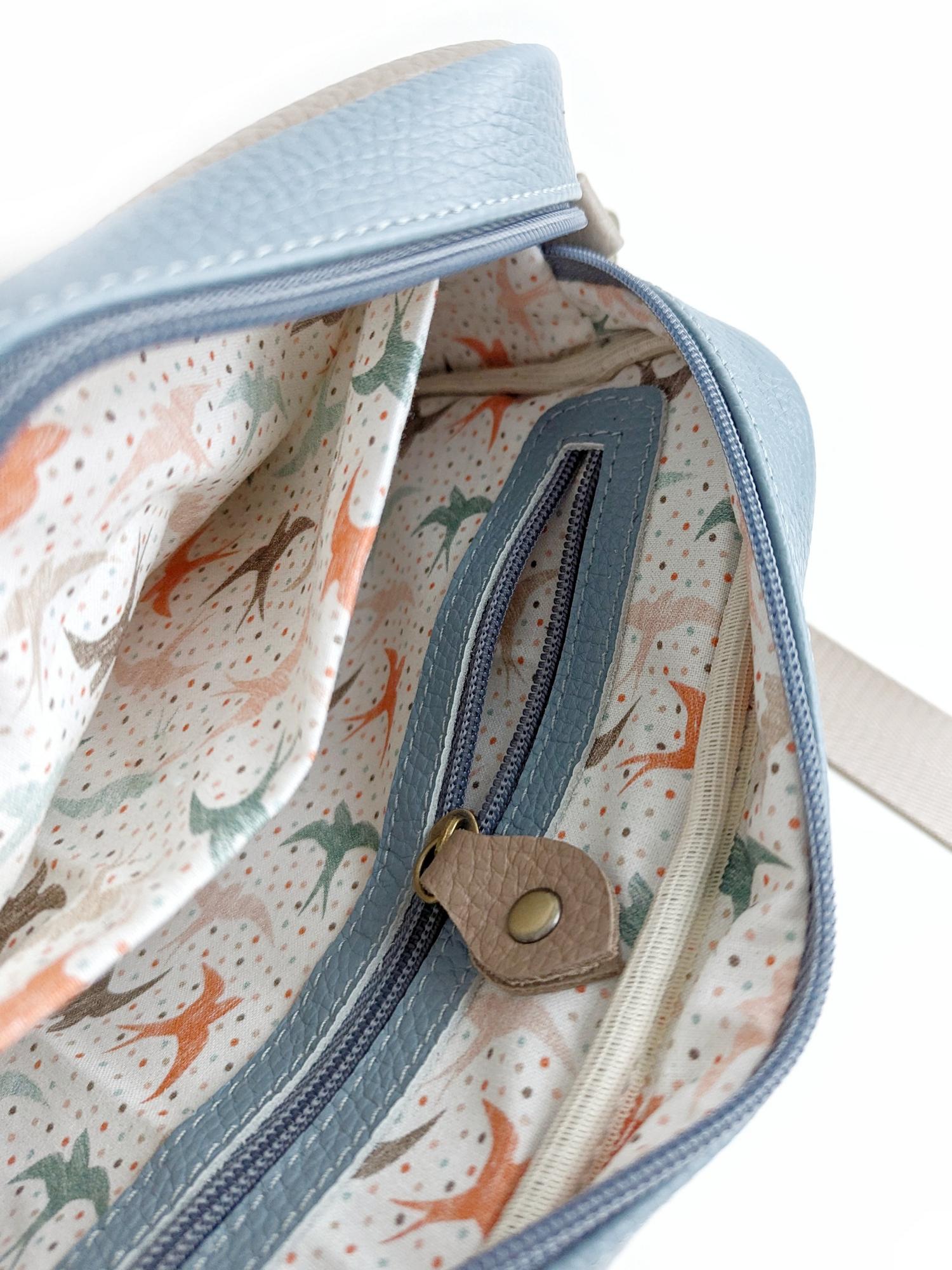 Сумка СЕВИЛЬЯ тесто + небесный + песок + лён