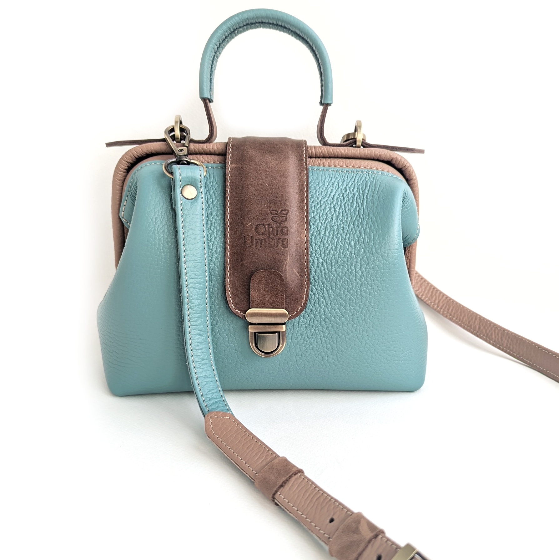 Саквояж ЛИМОЖ пыльная мята + песок + табак