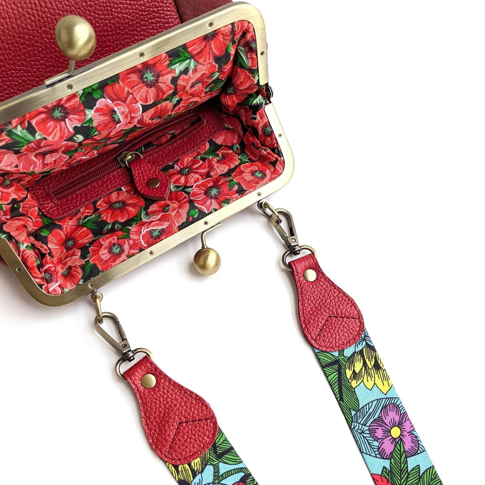 Сумка РОШЕ томат + брусника