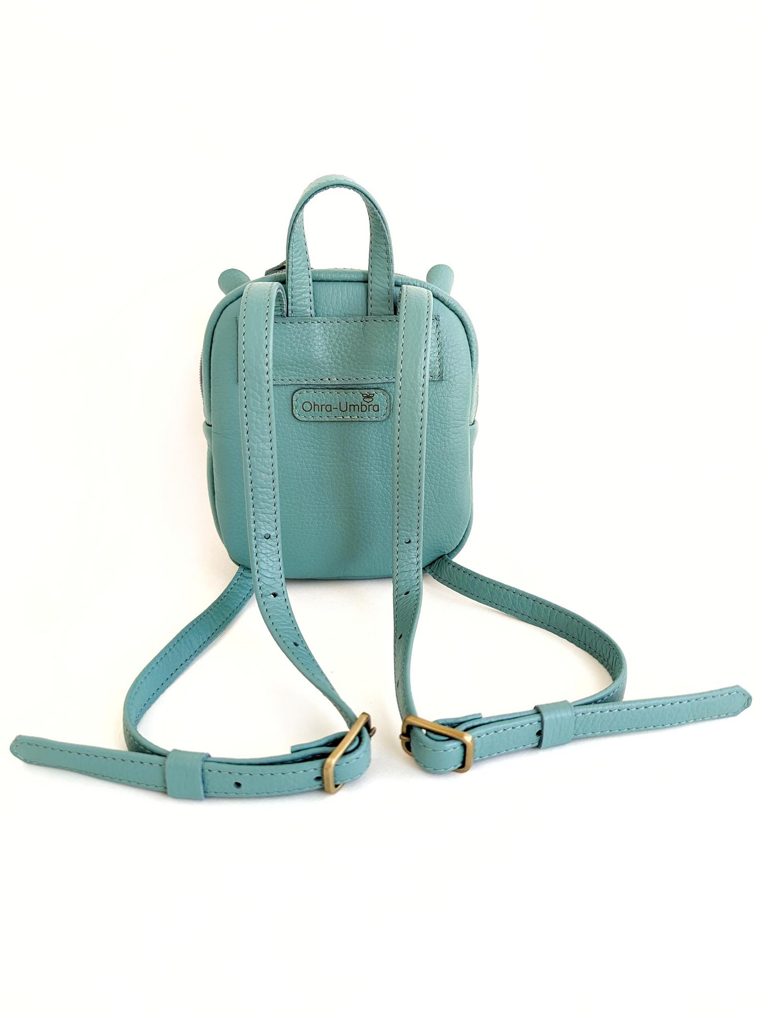 Детский рюкзачок БЕГЕМОТИК пыльная мята