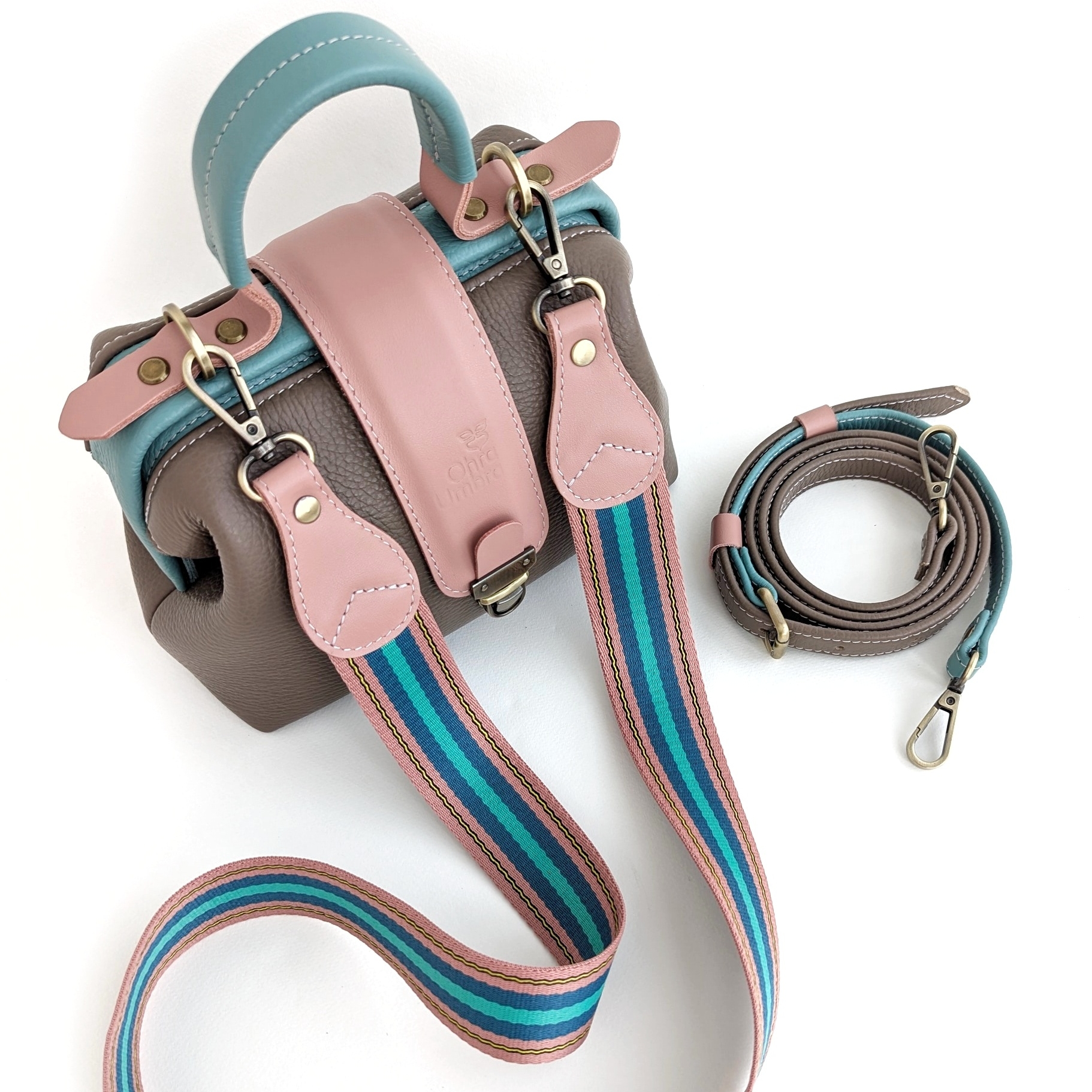 Саквояж ЛИМОЖ капучино + пыльная мята + сакура