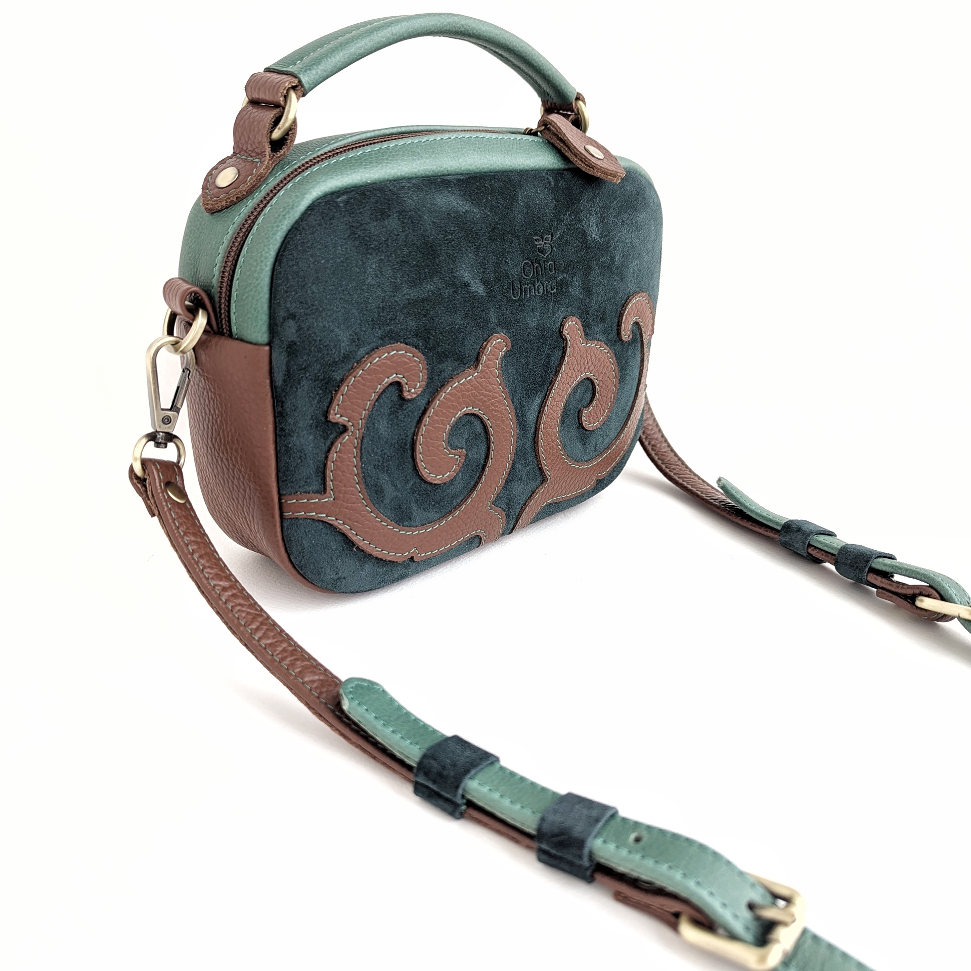 Сумка ДЕЛИ Еловый + Лесной орех + Малахит