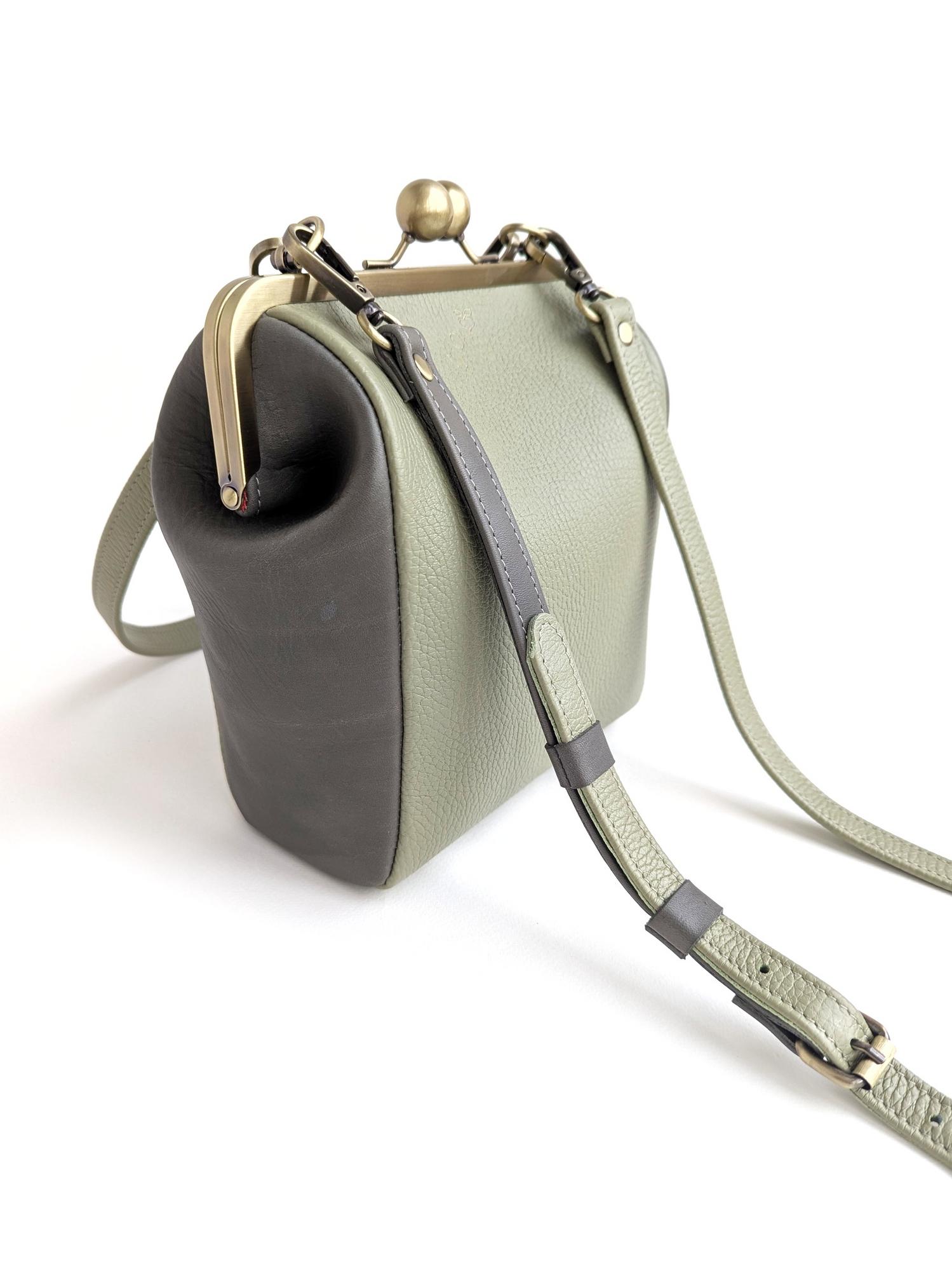 Сумка РОШЕ фисташка + поребрик