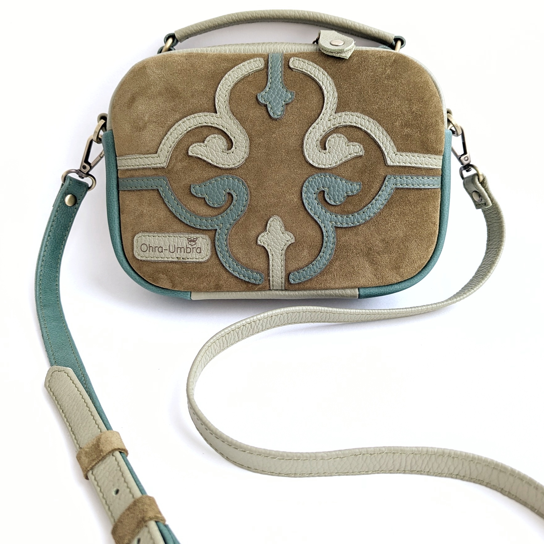 Сумка ТОСКАНА Оливка + Фисташка + Малахит + Нефрит