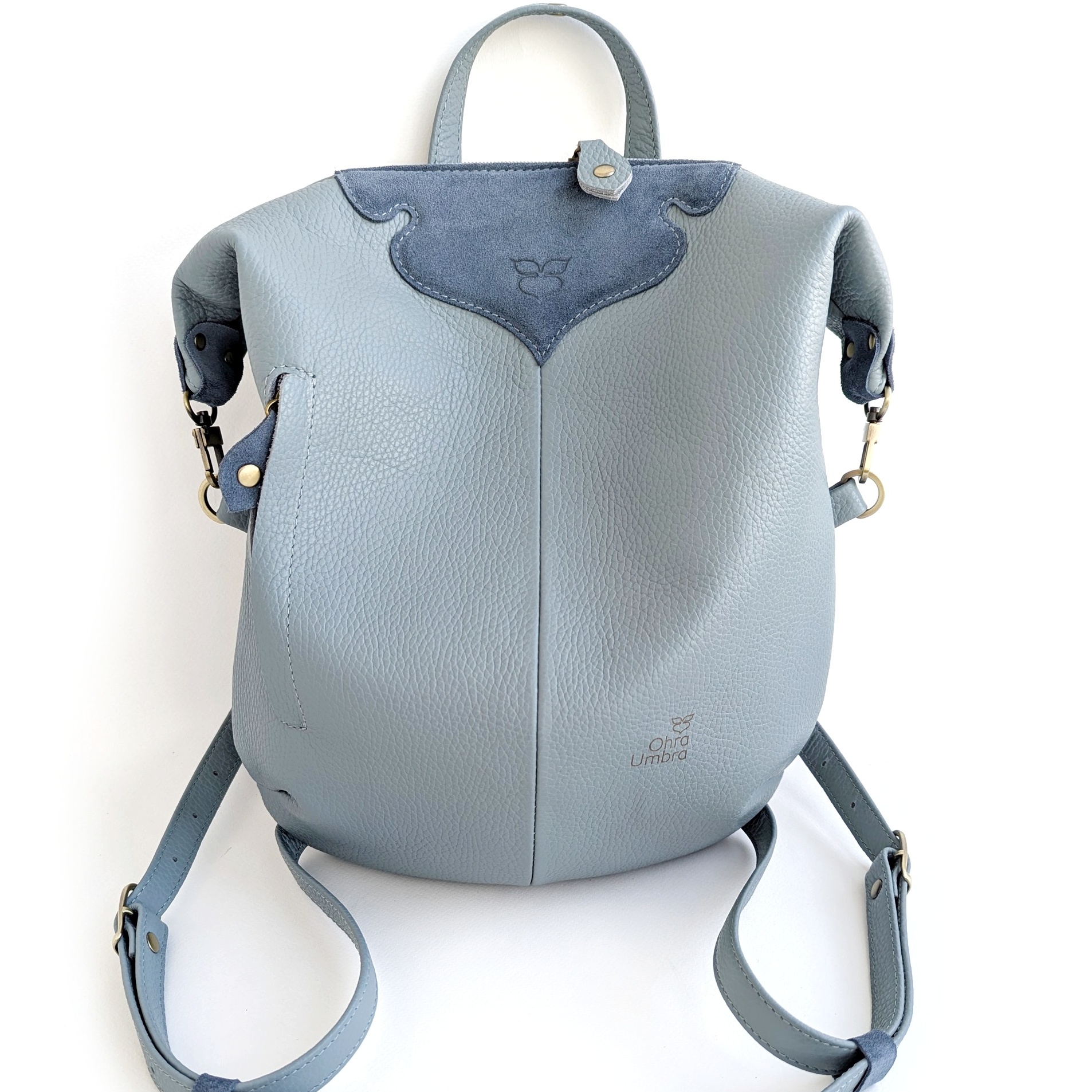 Рюкзак ТУЛОН голубой туман + джинсовый