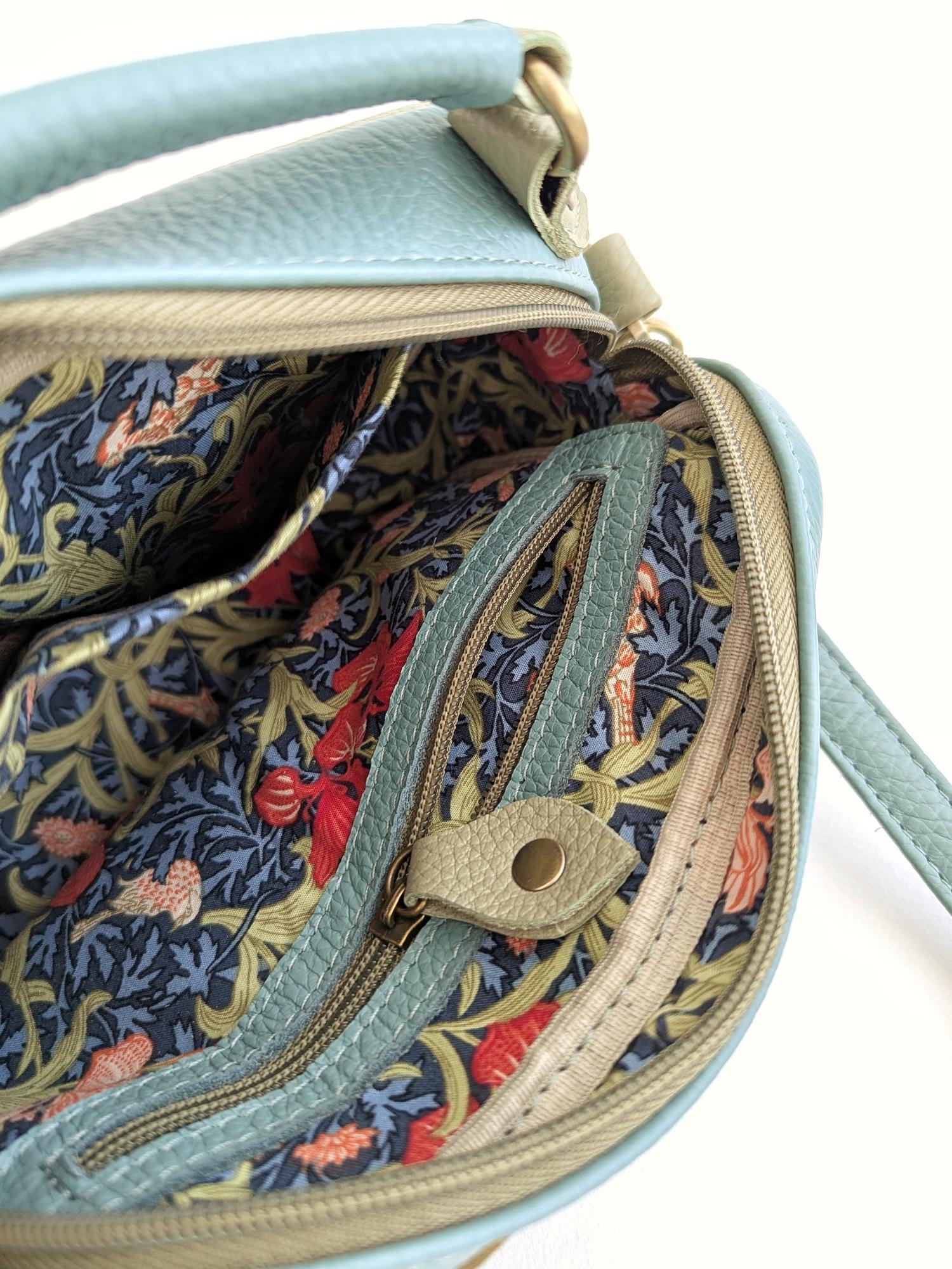 Сумка ТОСКАНА фисташка + оливка + пыльная мята