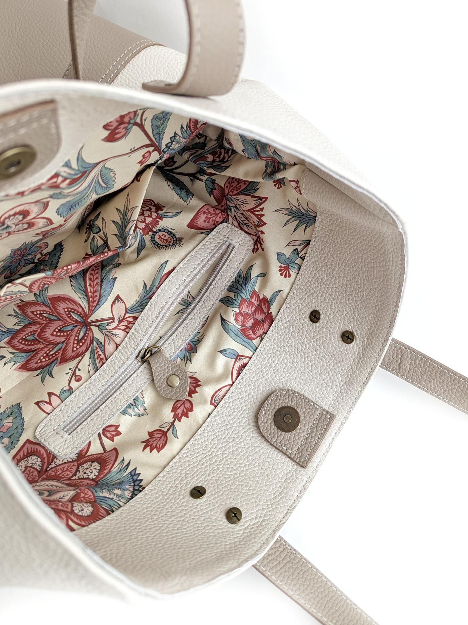 Сумка СЕУЛ молоко + лён