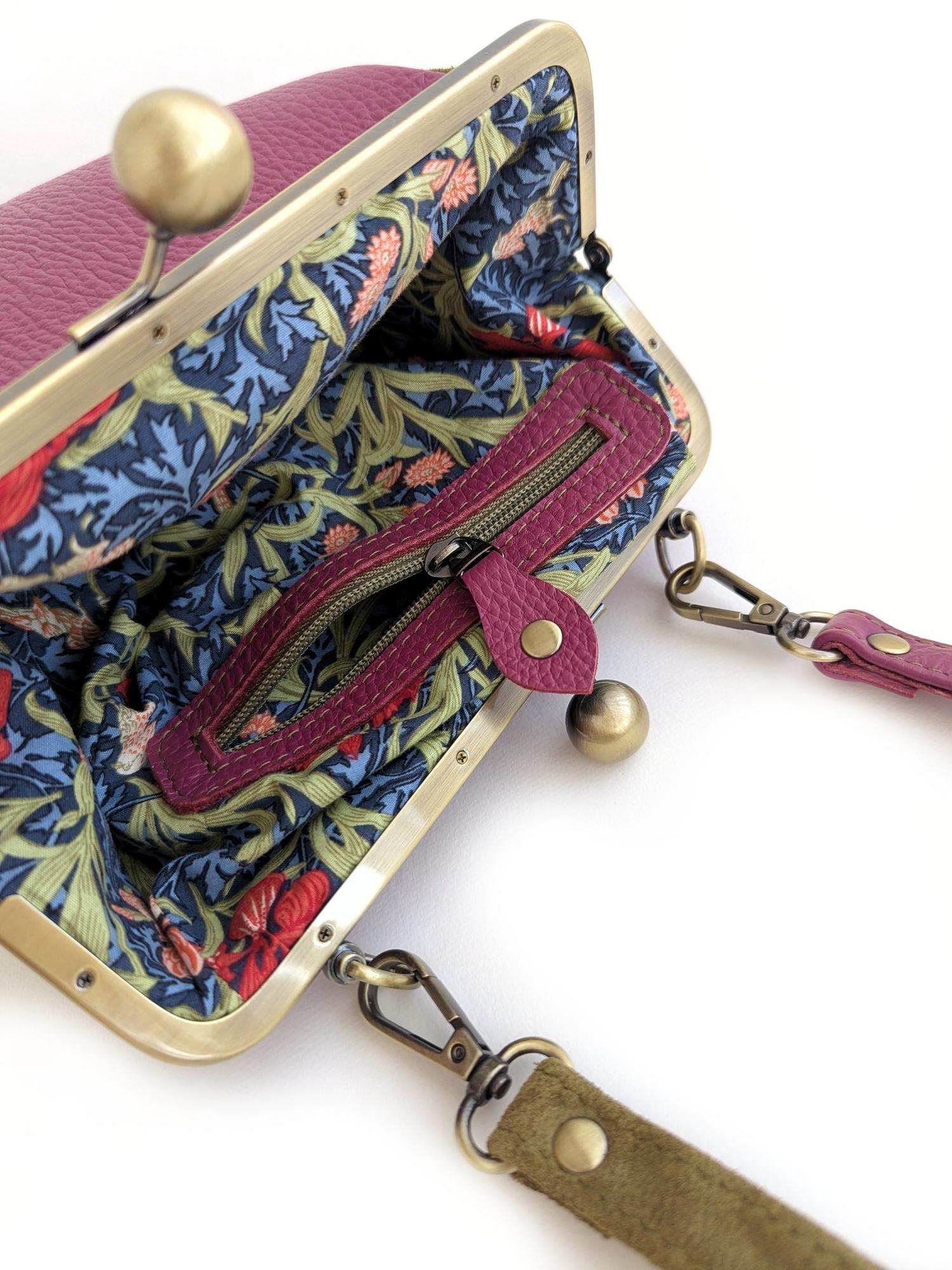 Сумка РОШЕ малина + оливка