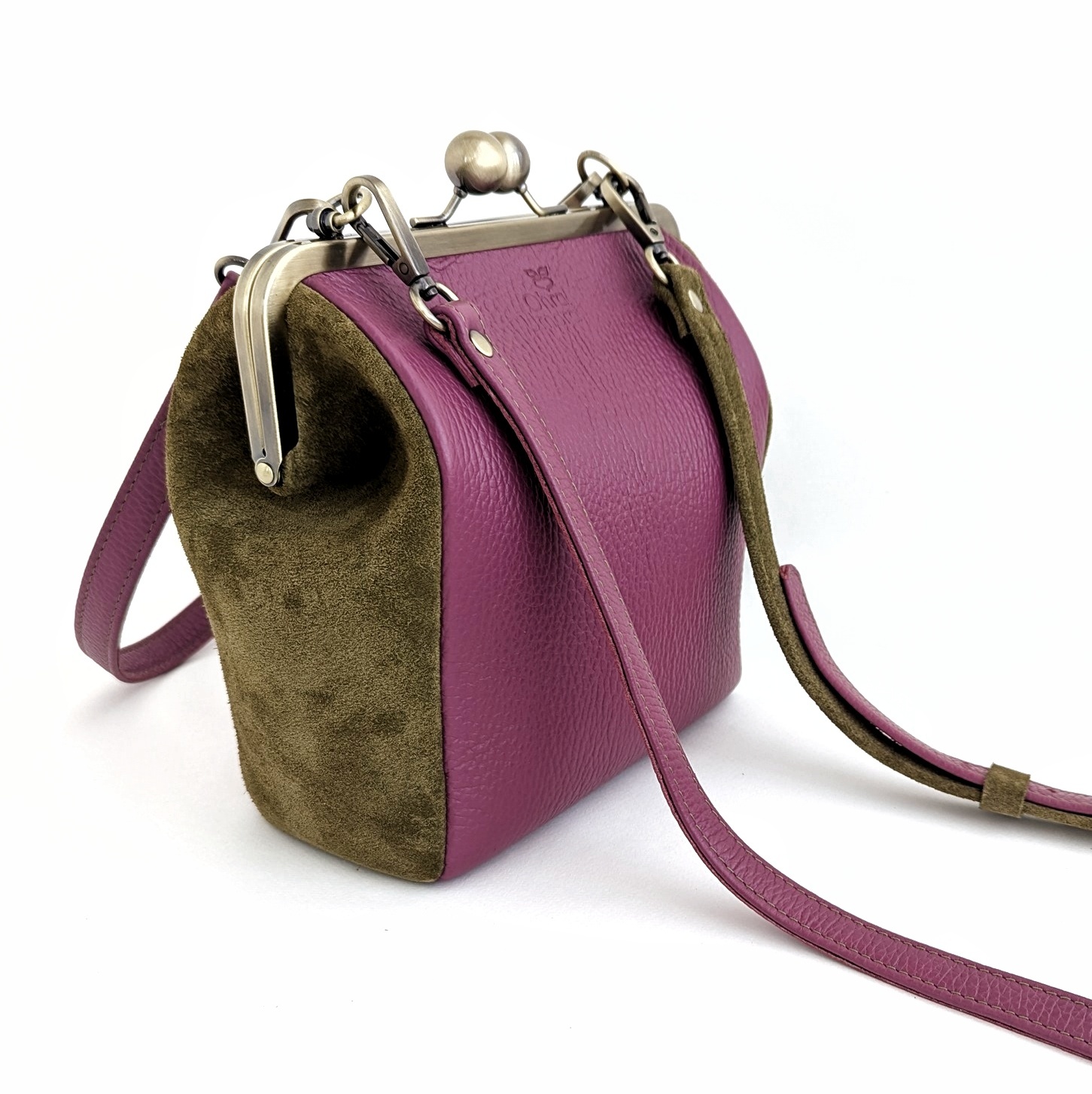 Сумка РОШЕ малина + оливка