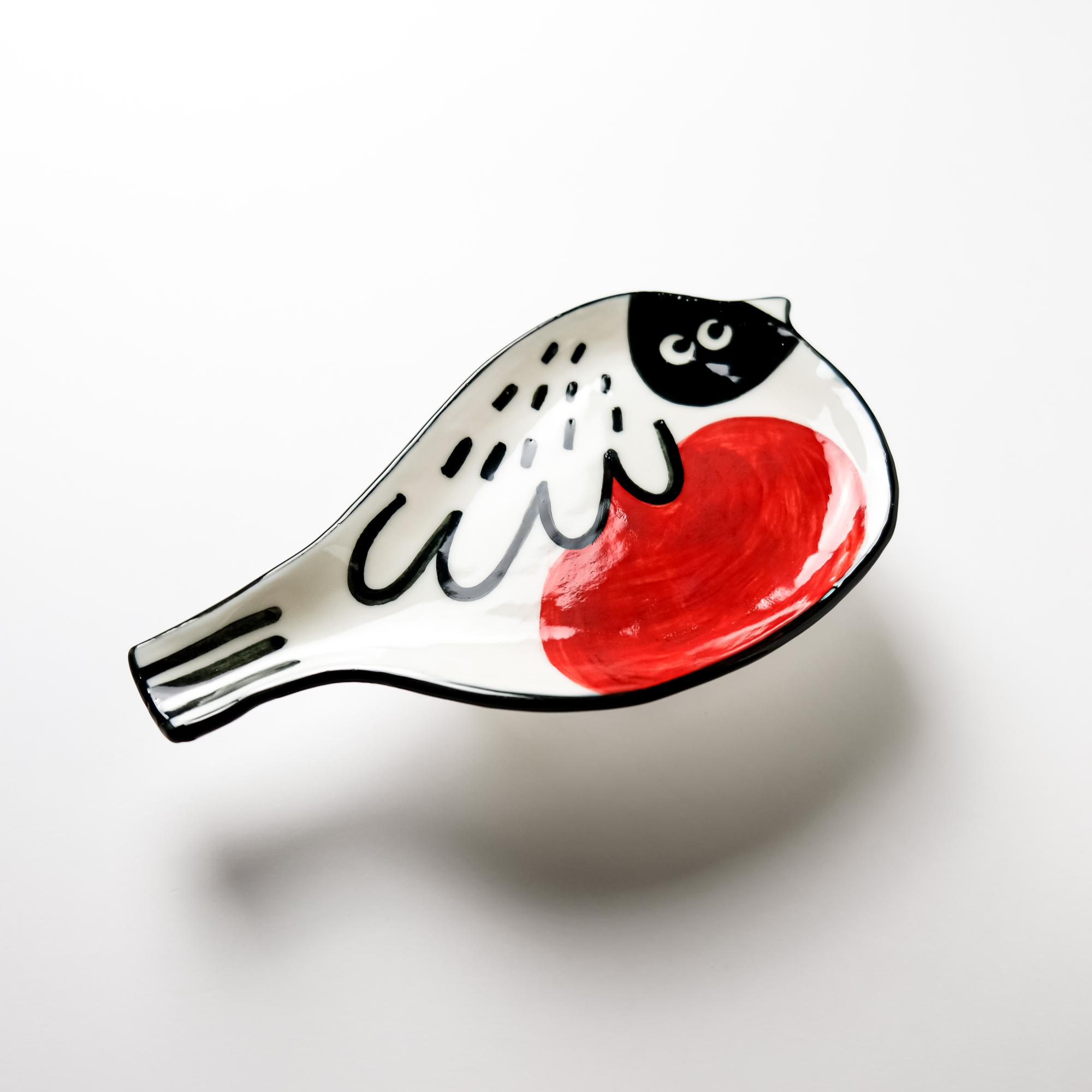 Блюдце НАРЯДНЫЙ СНЕГИРЬ