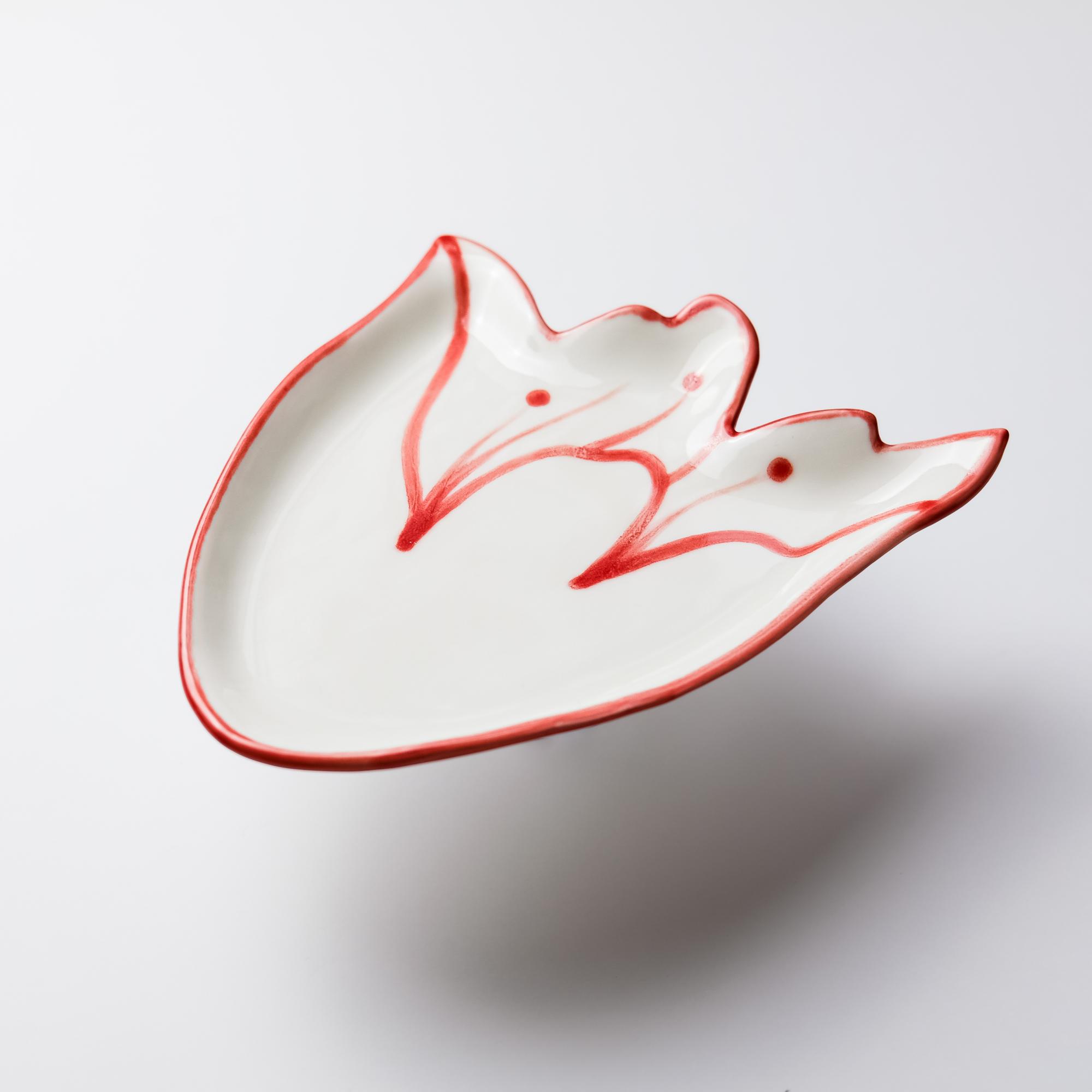 Блюдце ТЮЛЬПАН АЛЫЙ