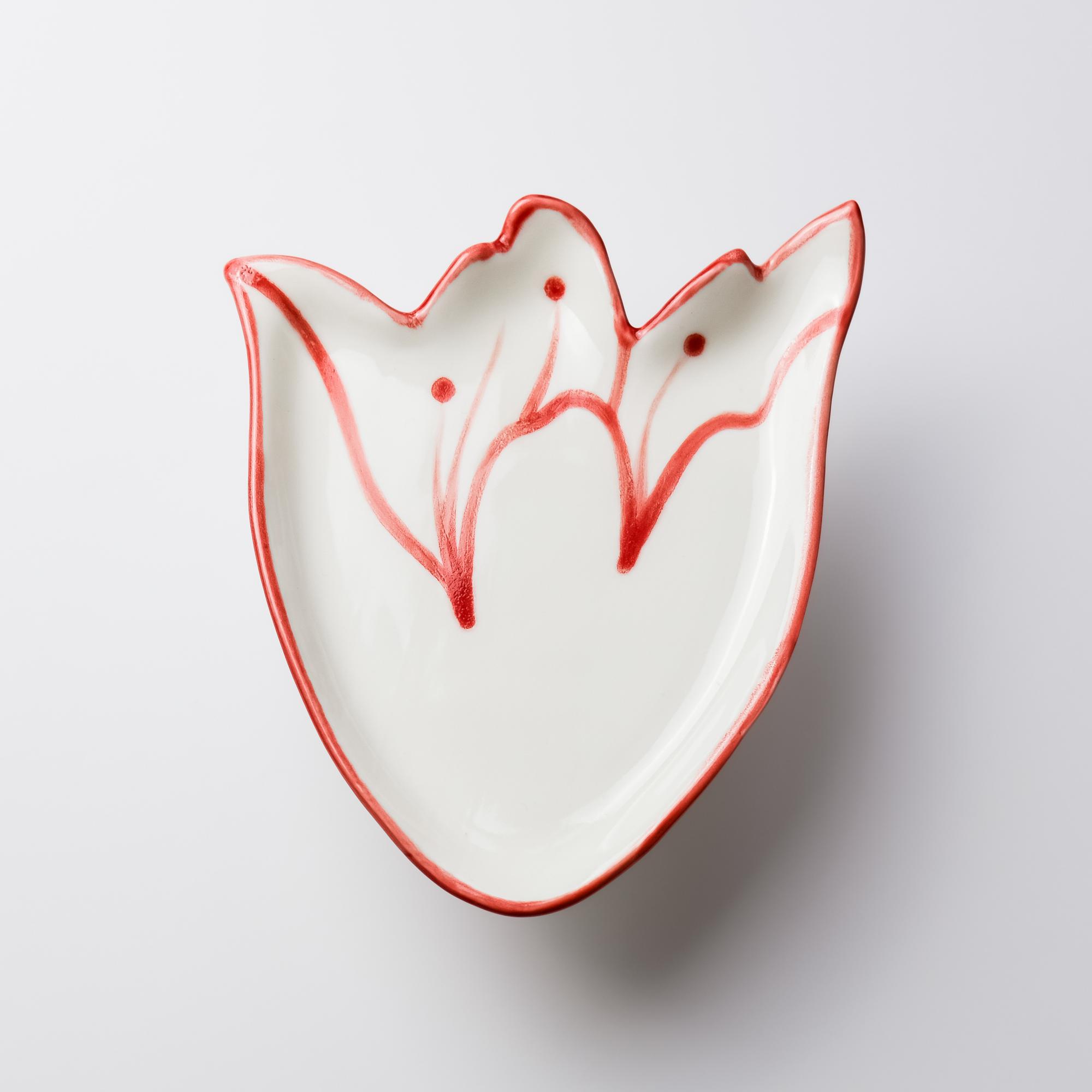 Блюдце ТЮЛЬПАН АЛЫЙ