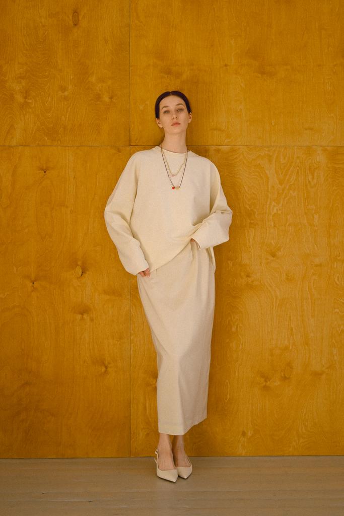 Юбка миди Butter Yellow