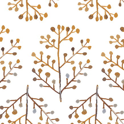 Ткань "Сухоцветы" / белый