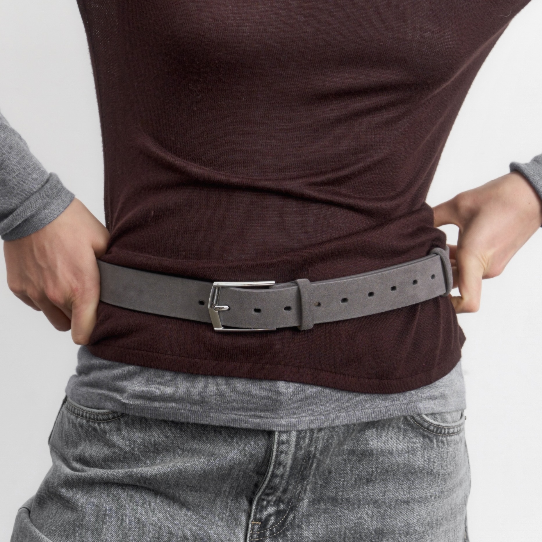 Ремень ELIA серый