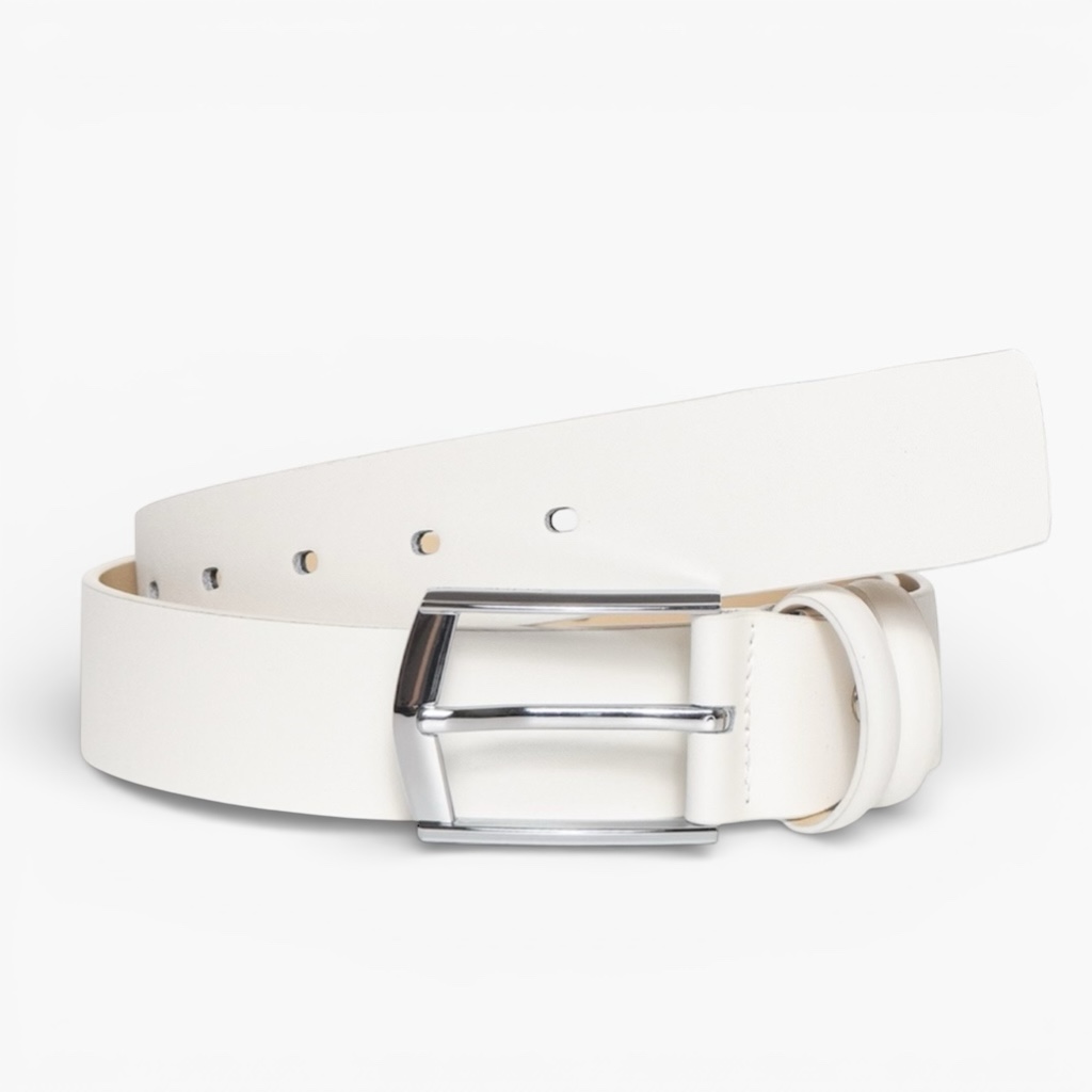 Ремень ELIA молочный