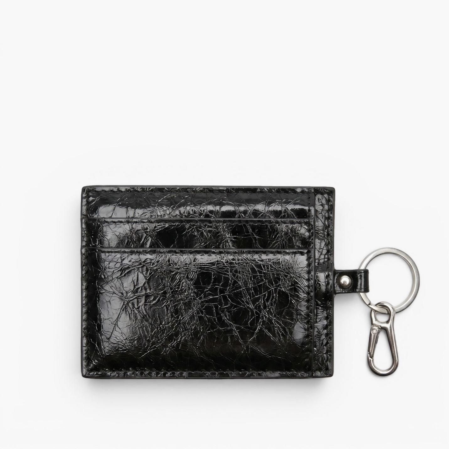 Картхолтер кожаный черный