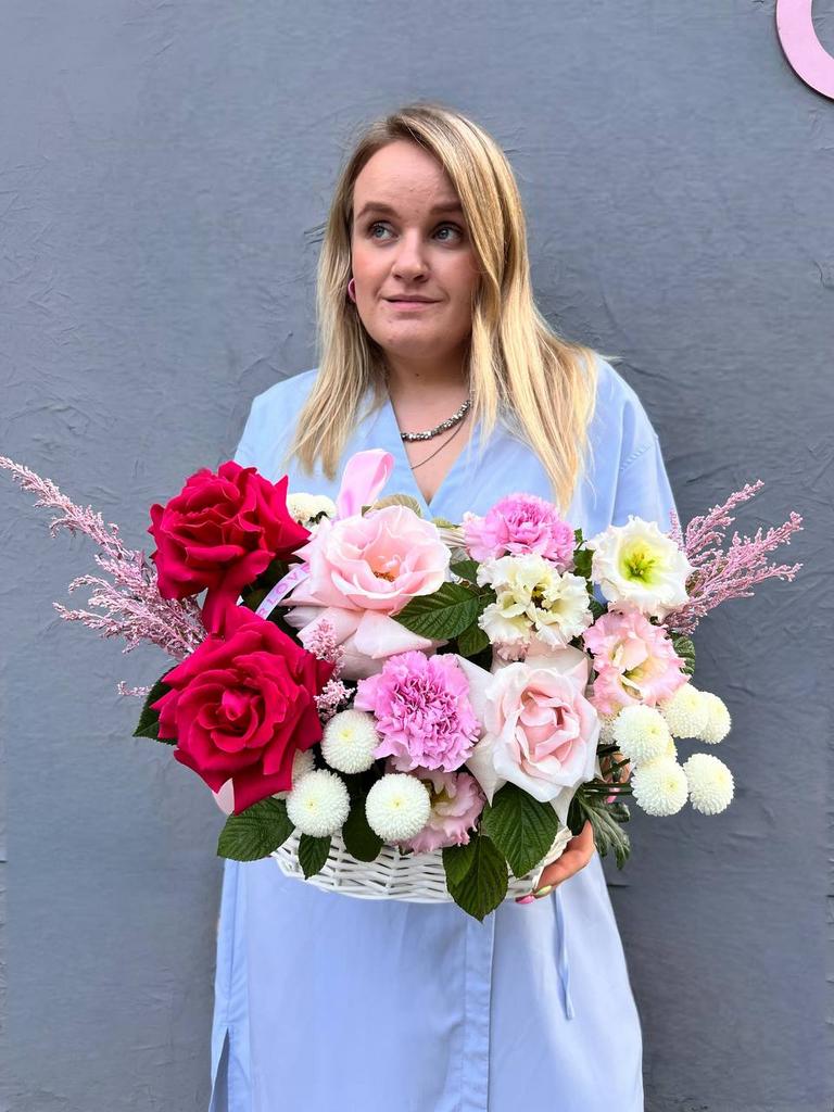 Корзина с французской розой