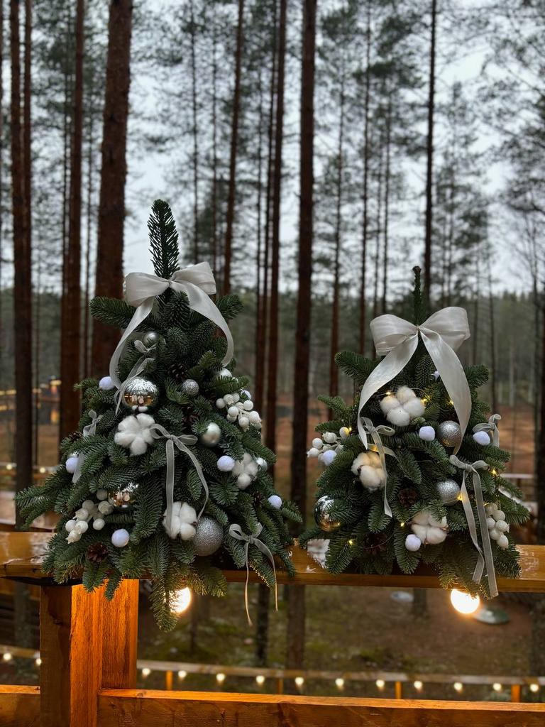 Ёлочка с белым бантом