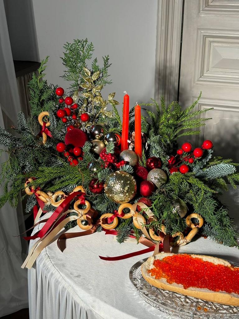 Композиция на стол с сушками