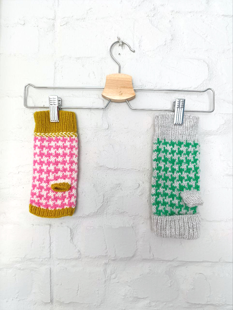 Митенки "Гусиные лапки"