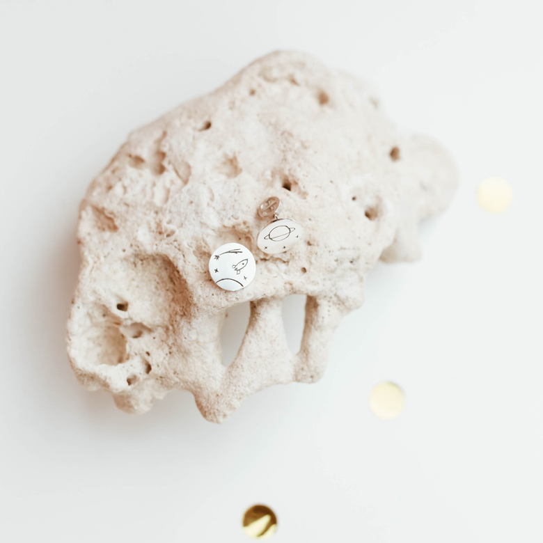 Серьги Космос