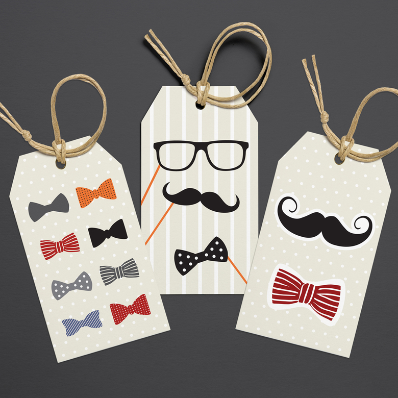 Бирки для подарков набор