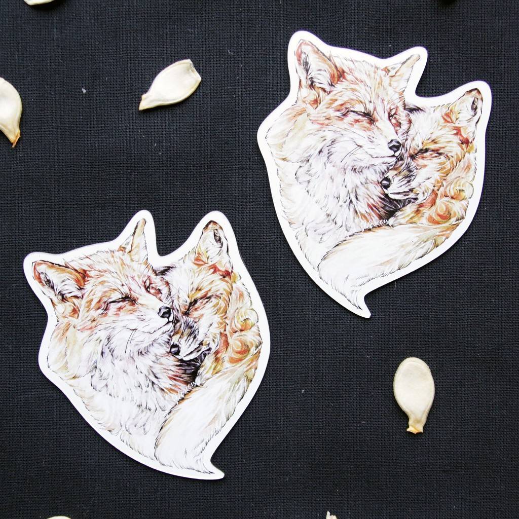 Магнит лисы