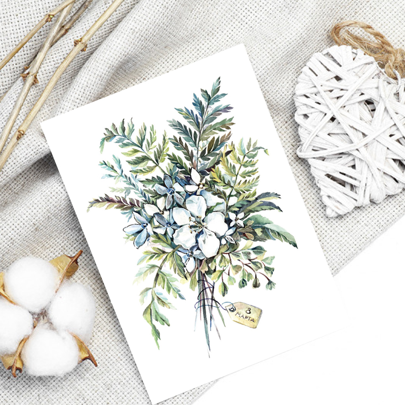 Открытка букет цветов