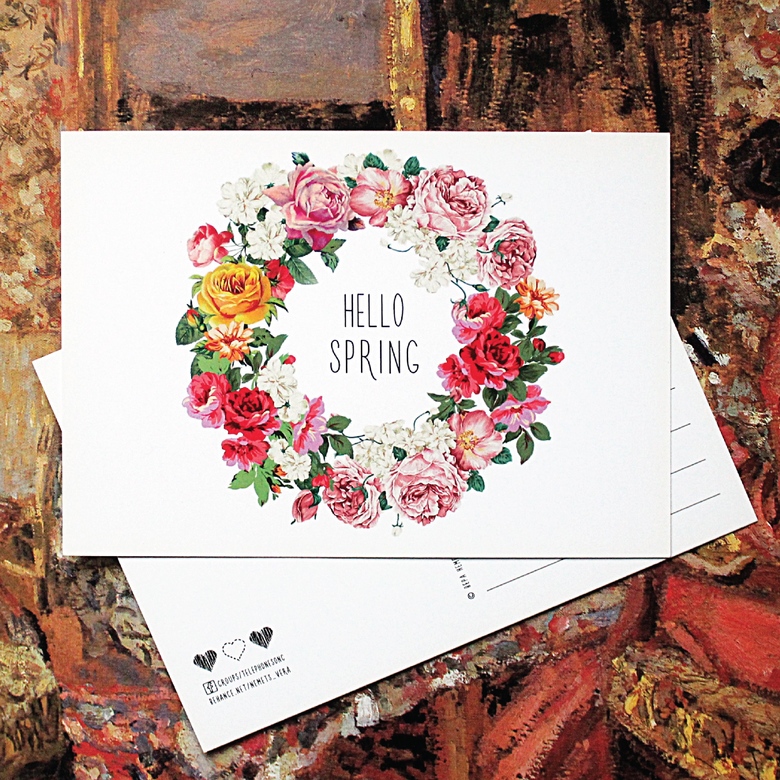 "Привет, весна" - открытка