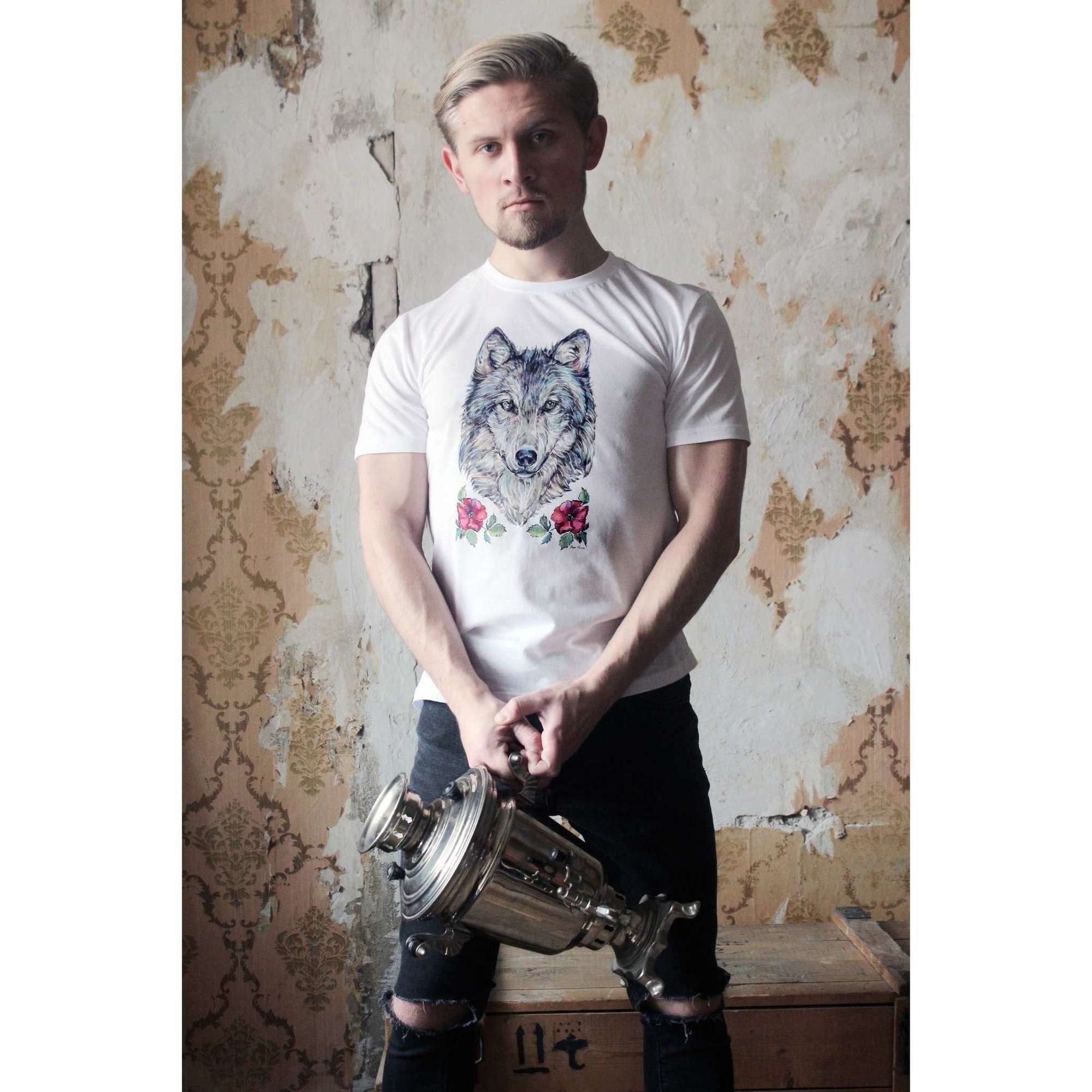 Мужская футболка "Волк"