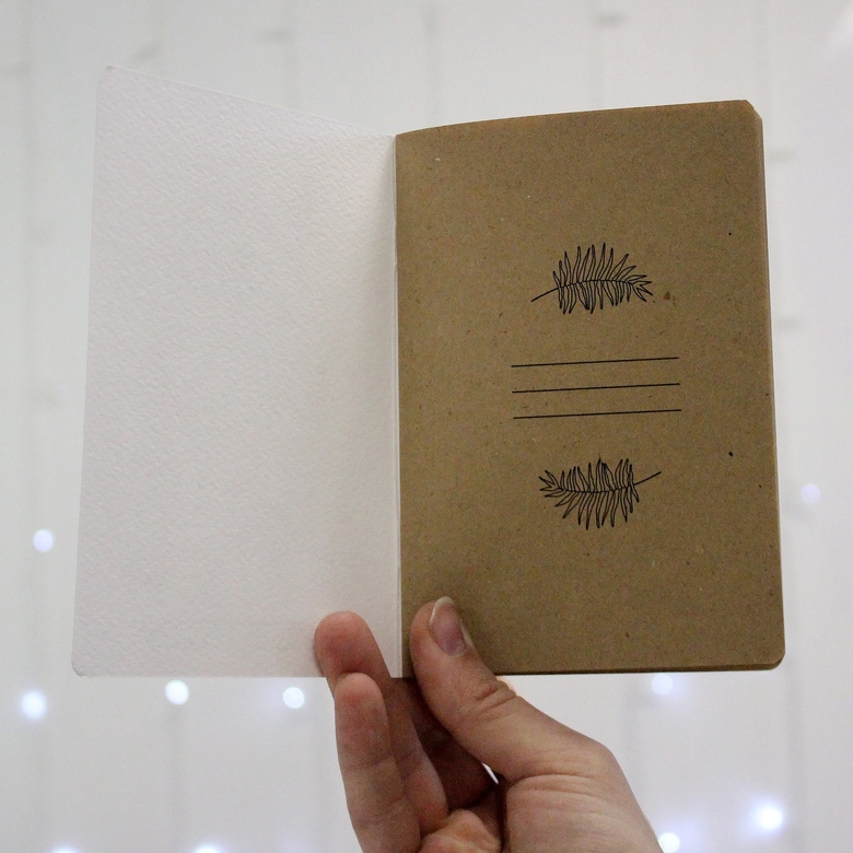 Блокнот с крафт страничками