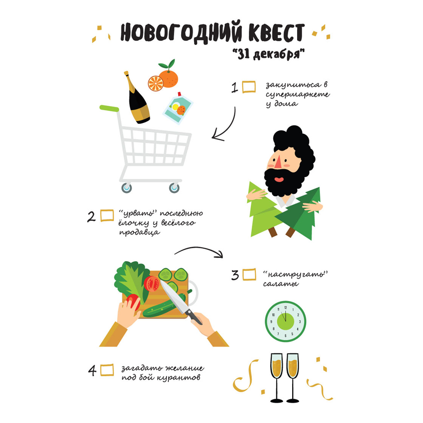 Смешные новогодние открытки