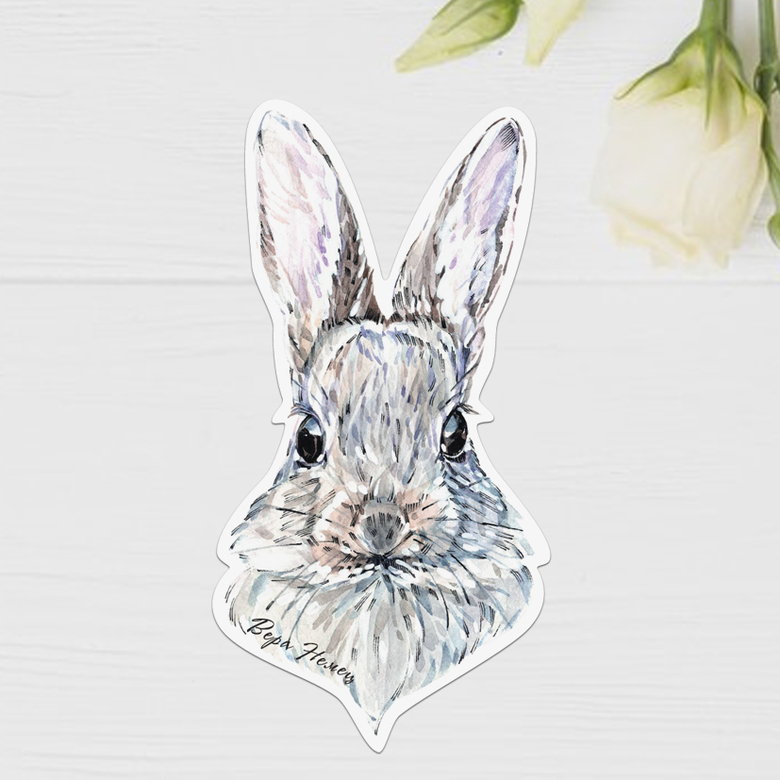 Заяц наклейки на телефон