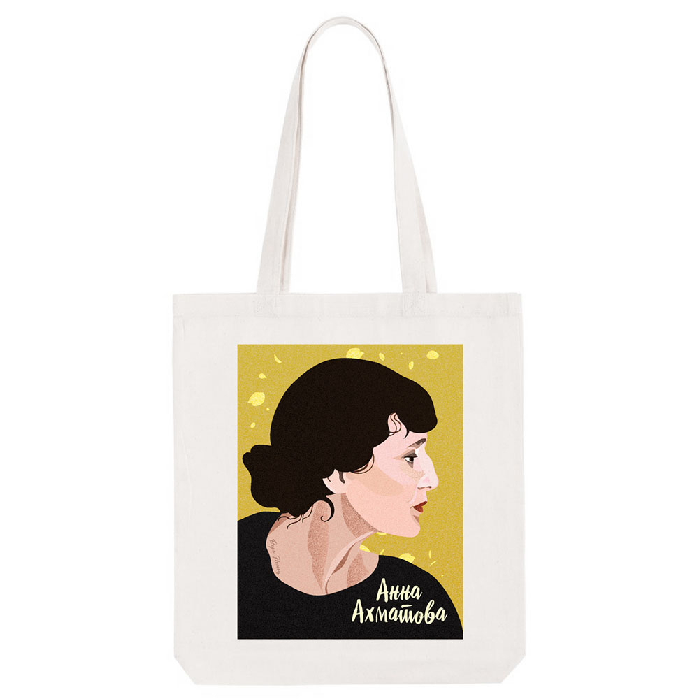 Сумка шоппер с принтом Ахматова