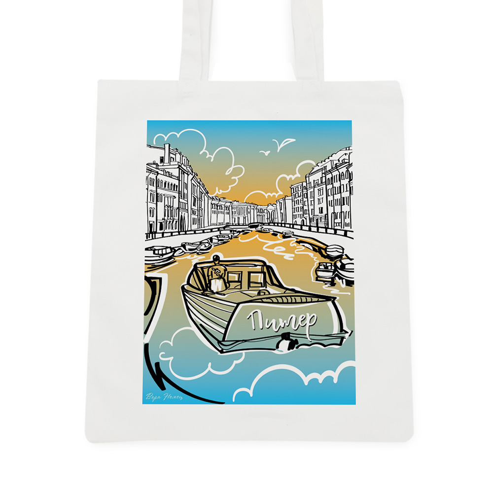 Сумка шоппер каналы Санкт-Петербург, Питер, СПб