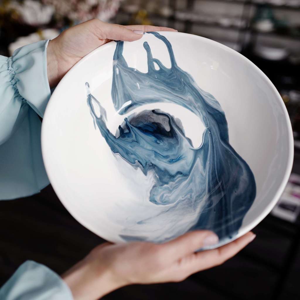 Большое глубокое блюдо "Исландия"