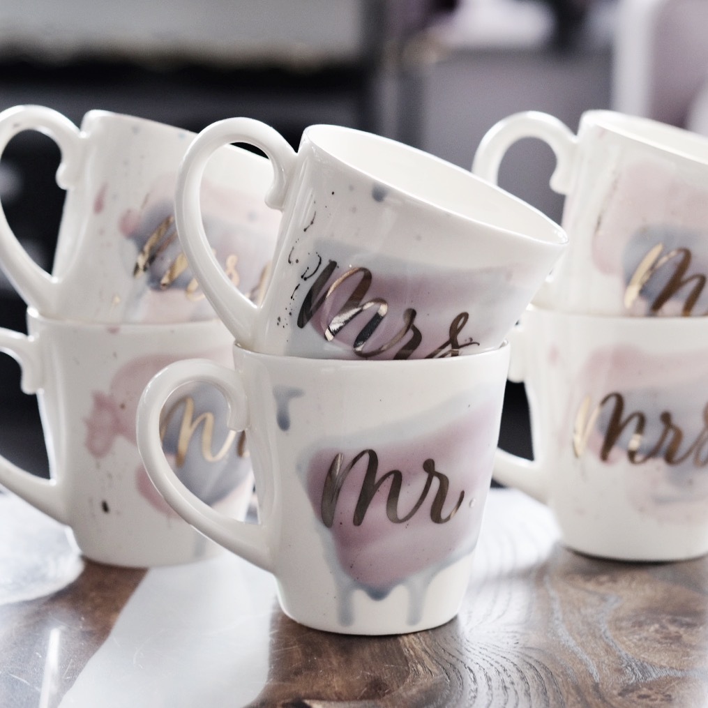 Пара кружек "Mr-Mrs"