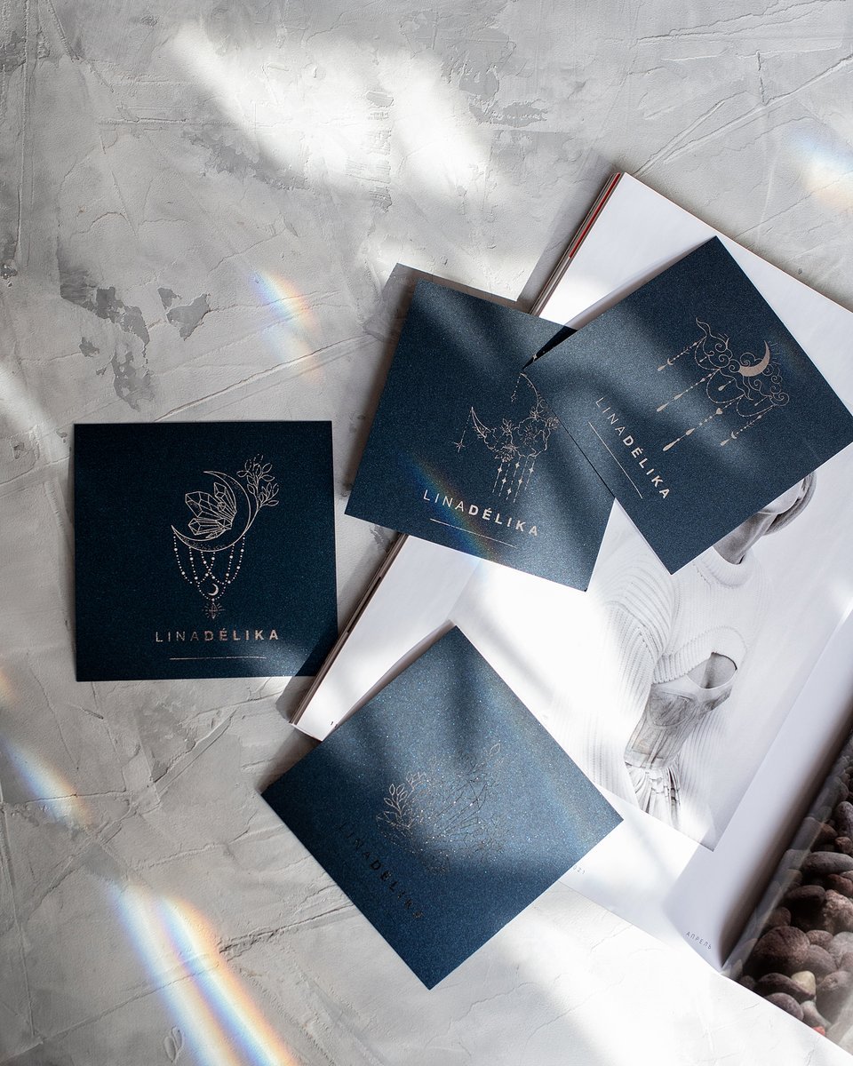 Открытки "Linadelika" синие