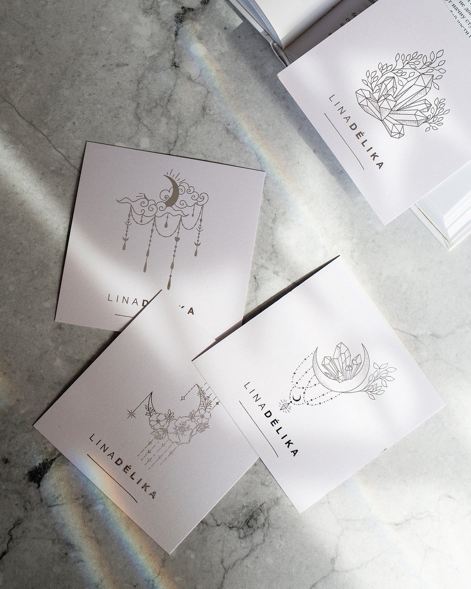 Открытки "Linadelika" белые