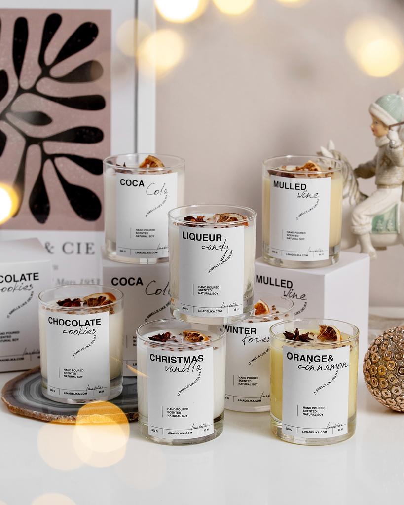 Свеча большая Linadelika из коллекции White Christmas
