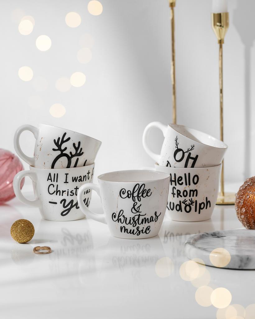 Маленькая кружка "Новогодняя" с золотом