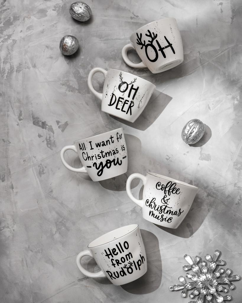 Маленькая кружка "Новогодняя" с платиной