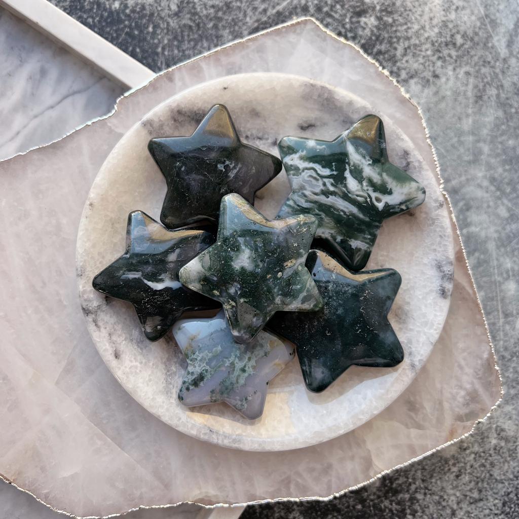 Агат моховой, звезда