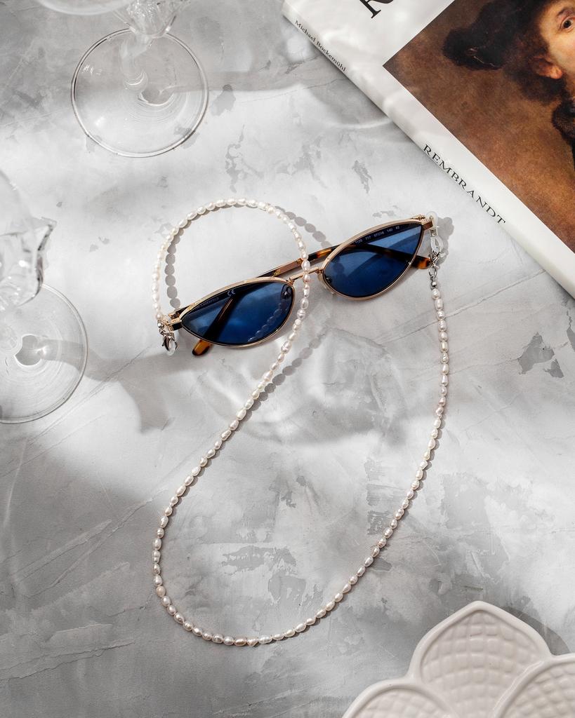 Цепочка для очков из натуральных камней